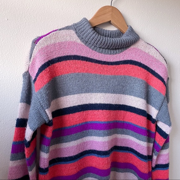 Chaps Women’s Striped Turtle Neck Sweater - Picture 2 of 11